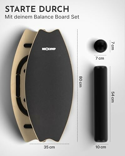 Balance-Board-Set mit Maßen