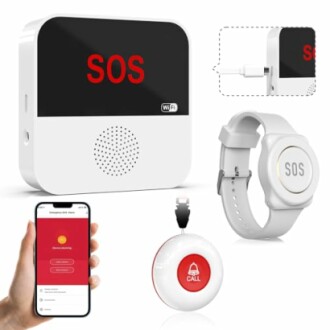 SOS-Alarmgerät mit Armband und Smartphone-App