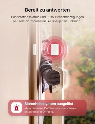 Einbruchserkennung durch Sicherheitssystem