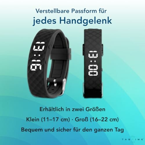 Verstellbare digitale Armbanduhr für jedes Handgelenk